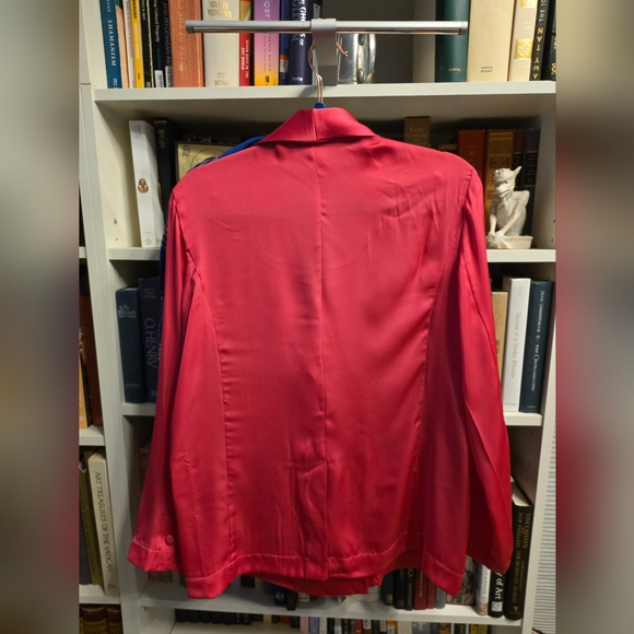 Pink Satin Shorts Size Medium Victoria Secret Plus Blazer Size S Fits M - Picture 8 of 10